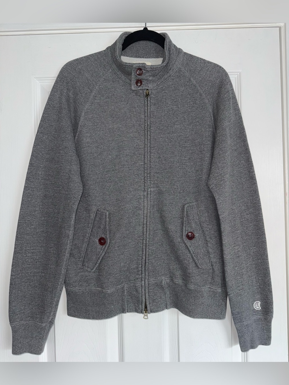CHAMPION x Todd Snyder Sportswear French Terry Barracuda Sweatshirt Zip Jacket M